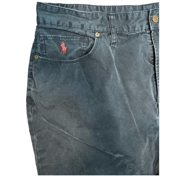 Polo Ralph Lauren Pants Men's Relaxed Fit‎ Black Jeans Casual Wear - Picture 4 of 6